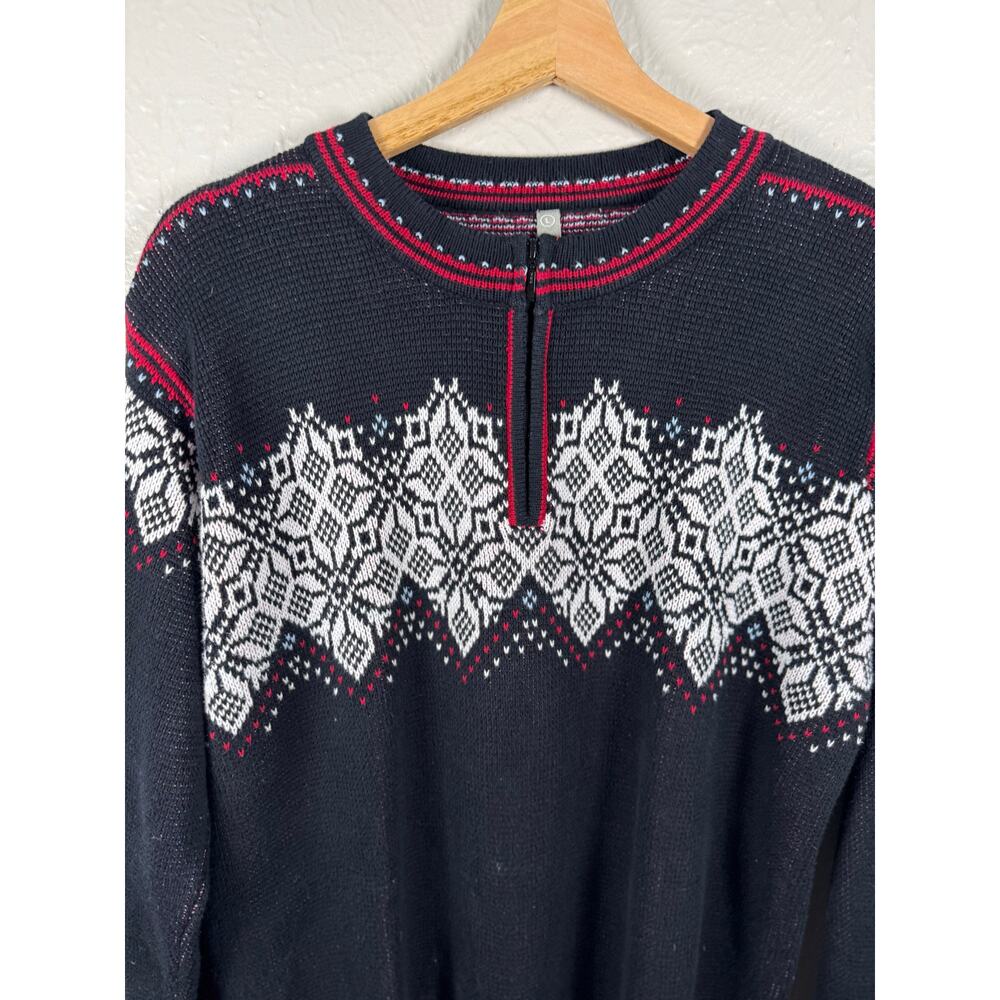 Hanna Andersson Nordic Quarter Zip Sweater Large - Picture 2 of 8